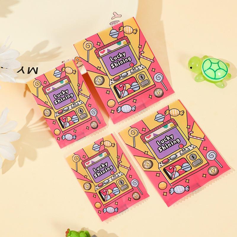 100Pcs Lucky Shining Printed Blind Bags New Empty Bag Candy Mini Toy DIY Party Gift Packaging