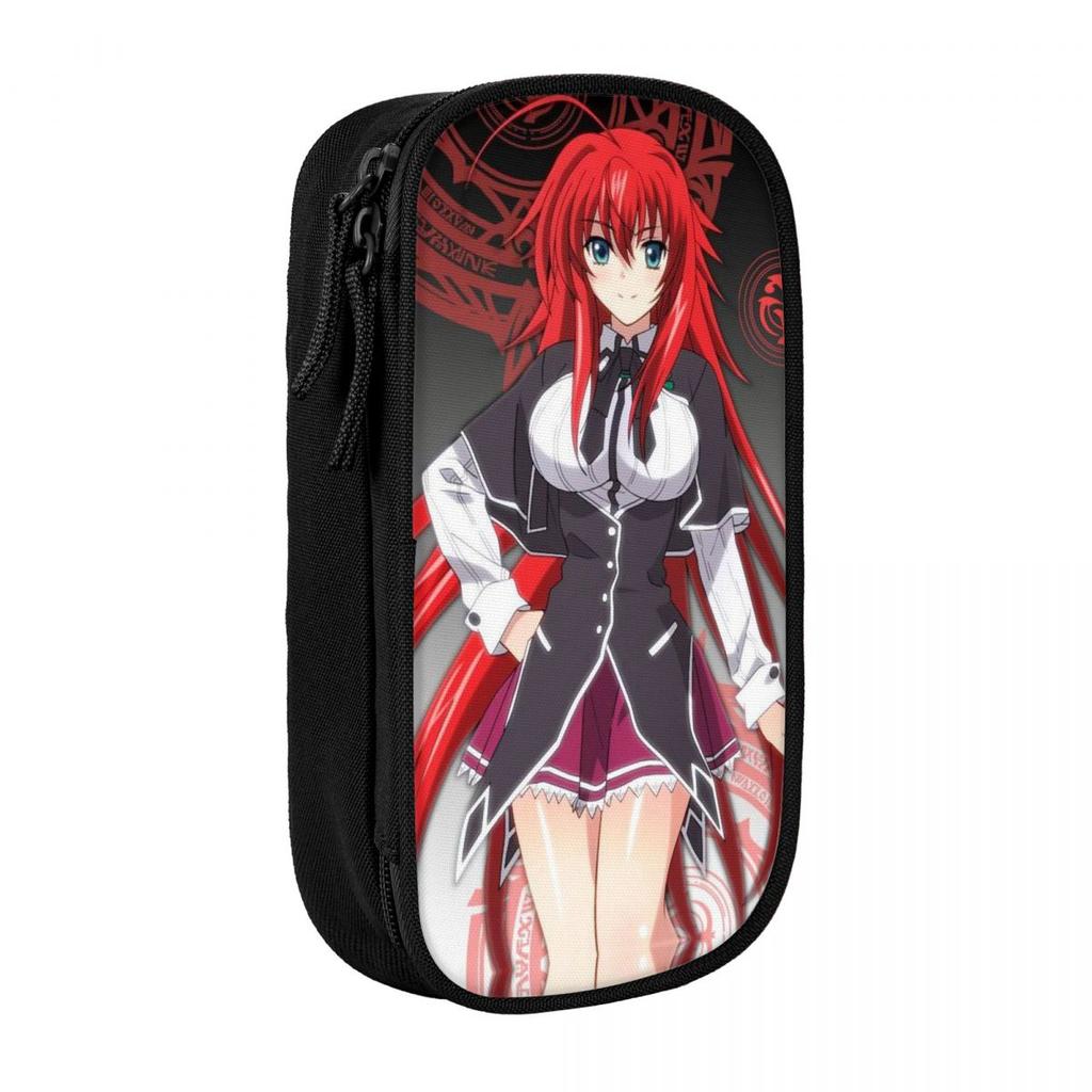Cute Rias Gremory High School DxD Pencil Cases Rias Gremory Pencilcases Pen Big Capacity Bag Students School Cosmetic Stationery