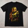 Halo Style Spartan Armour T Shirt Sci Fi Gaming Tee Adults Kids Black