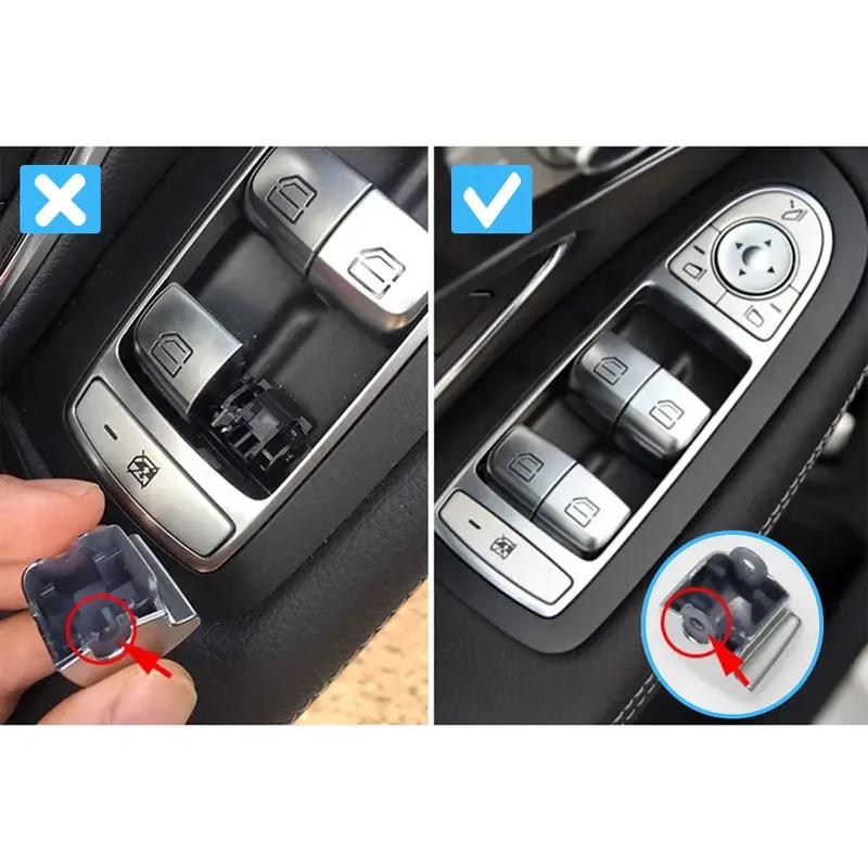 For Mercedes Benz W205 W253 W213 W293 W222 Car Window Switch Button Cover Passenger Door Control Switch Key Cap Replacement