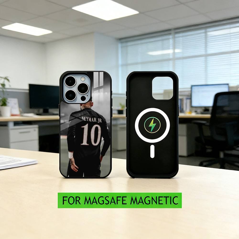 

Чехол для телефона F-Football 10 N-Neymar J-jr Для iPhone17,16,15,14,13,12,11 Plus,Pro Магнитный Для Magsafe Беспроводная Зарядка iPhone14PROMAX