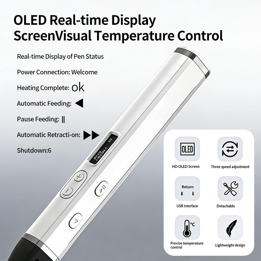 3D Printing Pen Professional 3D Print Pen Competition Level OLED Display With PLA Filament 3D Doodling Making Detachable Design