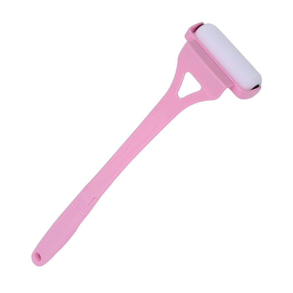 Back Lotion Applicator Foldable Long Handle Roller for Lotion Sunscreen Self Tanner Medication Application Pink