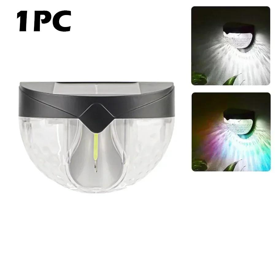 IP65 LED Solar Wall Lights Outdoor Waterproof Yard Solar Lights Corrugated Lamp For Fence Terrace Garden Path Decorative Lights