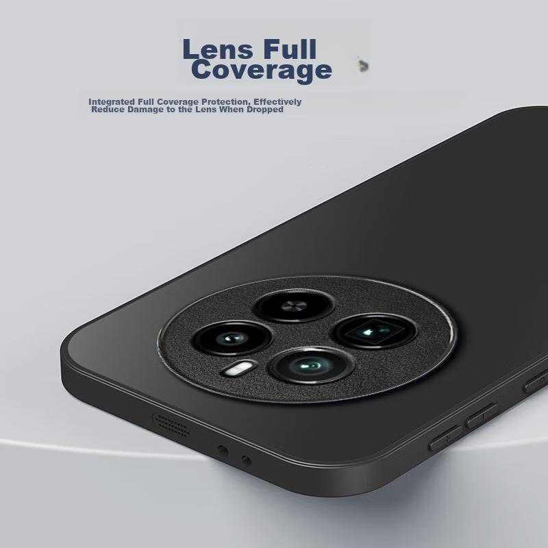 HotFire AG Matte Case for realme GT 5 Pro, Full Coverage Ultra Thin Anti-drop Anti-fingerprint Case - Graphite Black