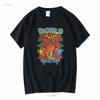 World Industries Roses T Shirt White Long or Short Sleeves Vintage Washed Fashion Designer Clothes Graphic Slightly Breathable