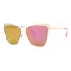 Diff Becky Rose Gold+pink Mirror Lens Women Sunglasses
