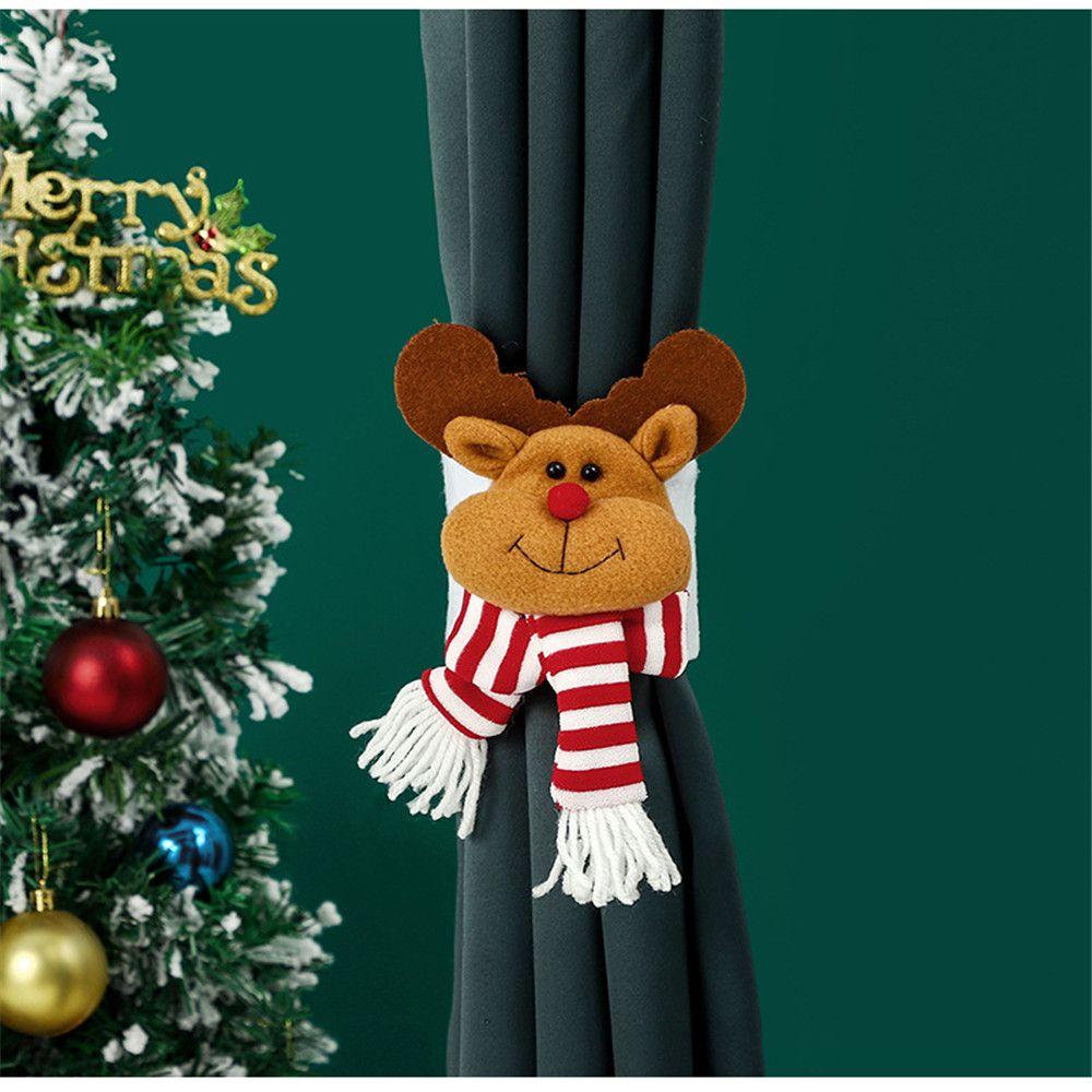 

Christmas Hook Clamp Curtain Buckle Curtain Tieback Santa Snowman Fastener Buckle 3
