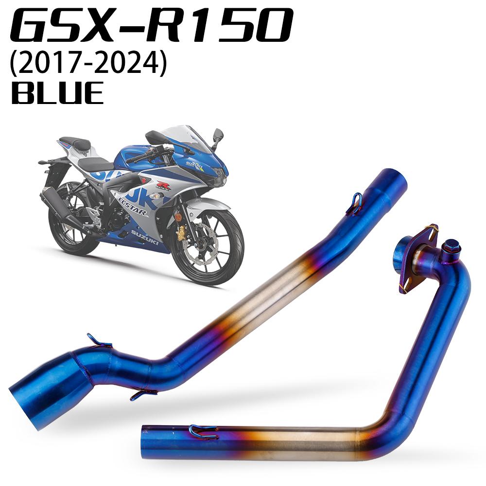 Slip-on Exhaust Header Tube For Suzuki GSXR150 GSXR125 GSXS150 GSXS125 2017-2024 Moto Escape 51MM Interface Front Link Pipe