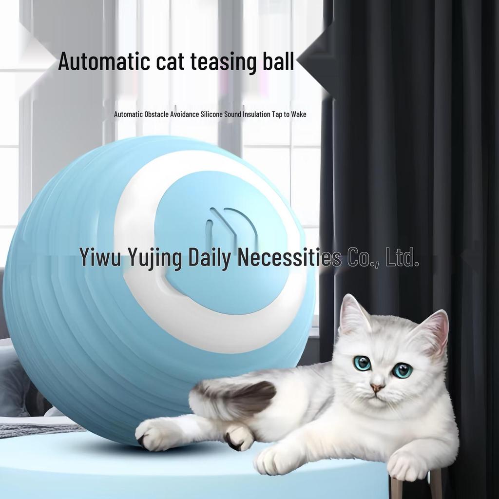 Automatic Cat Teasing Ball: Self-Amusement & Boredom Relief Toy.