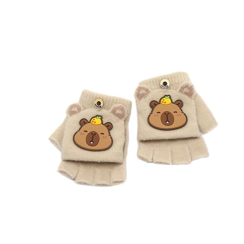 Kinder Cartoon Fäustlinge mit Klappe – Niedlich, Dick und Warm zum Schreiben und für Outdoor-Aktivitäten