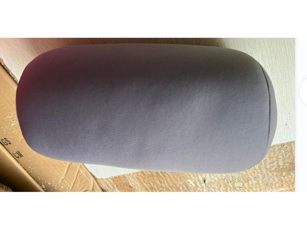 Pernă cilindrică cu particule de spumă - Suport pentru gât și talie de culoare solidă pentru utilizare la birou și somn