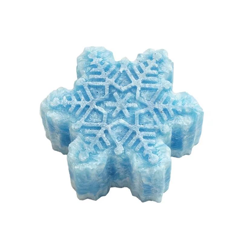 6dutá silikonová forma ve tvaru sněhové vločky pro výrobu mýdel 3D hladká mýdlová forma DIY ručně vyráběné mýdlo dort sušenky forma výroba mýdel