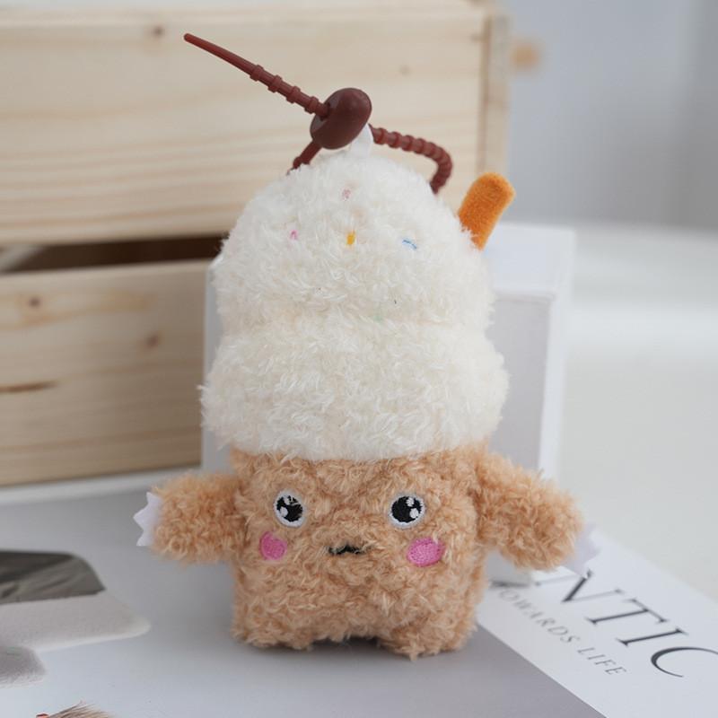 Cute Cream Ice Plush Toy Bag Pendant Doll Keychain Accessory Birthday Soft Gift