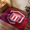 Southampton Football Print Crystal Velvet Rug, Comfortable Water Absorbent Non Slip Indoor Floor Carpet