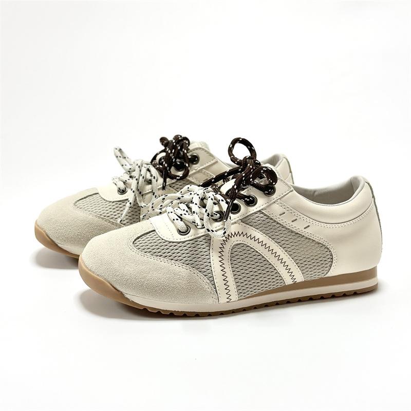 

Нишевый дизайн, женские летние сетчатые дышащие туфли с круглым носком, небольшой высотой, спортивные и для отдыха 40