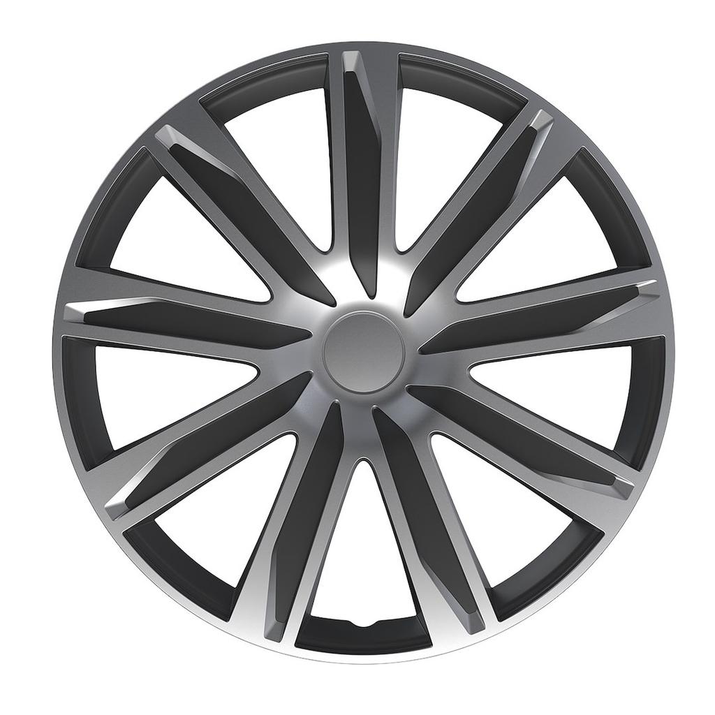 Kołpaki RAZE silver / black 15", 4 szt.