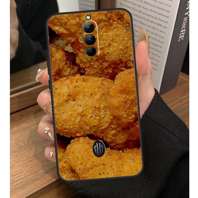 French Fries Burger Pizza Case For Nubia Red Magic 8 9 10 Pro Plus 6 7 6S 7S Pro 5G 6R RedMagic 9S 8S Pro Plus Coque