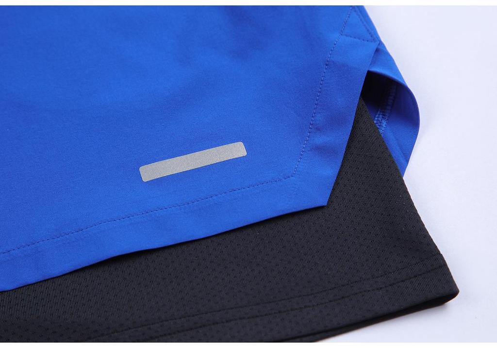 2024 Men's Quick-Dry Running Shorts: European American Two-in-One with Pocket & Sweat Towel