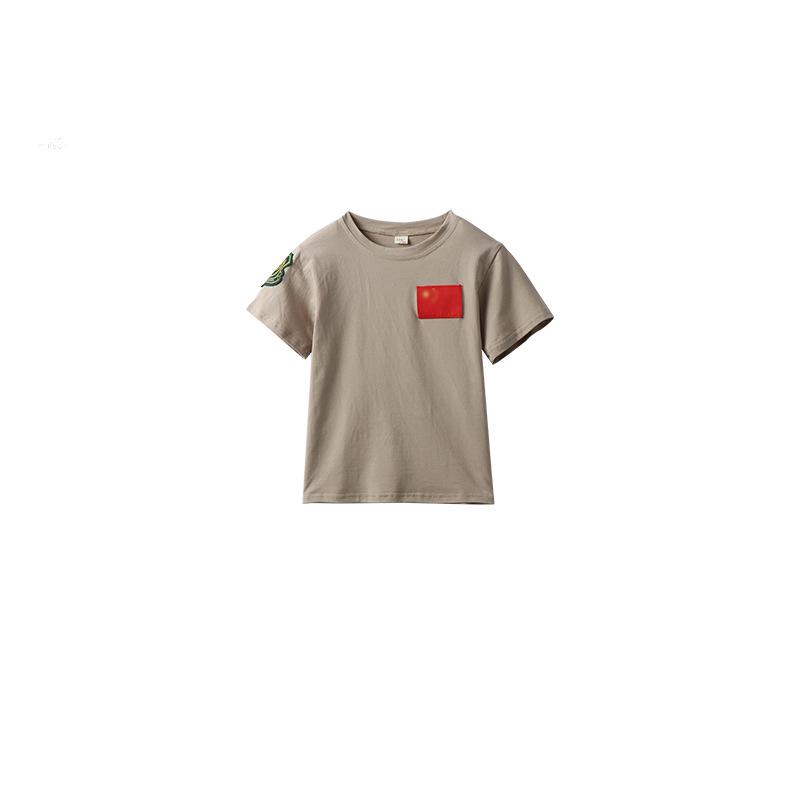 Kids' Summer Camo Uniform Set for Military Training and Outdoor Events - Unisex