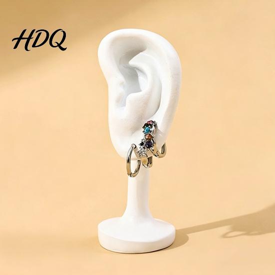 Jewelry Counter Display Stand Human Ear Earring Holder Shaped Stand Storage Earrings