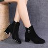 Zapatos De Mujer Women Cool Round Toe High Quality Spring Autumn Ankle Boots Lady Classic Comfort Heel Shoes Ab734
