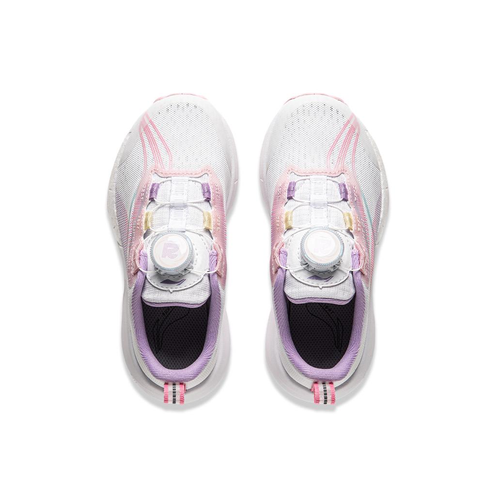 Li Ning Lightweight High Resilience Durable Low Top Kids Casual Shoes Kids Casual Shoes Pink YKNU066-2