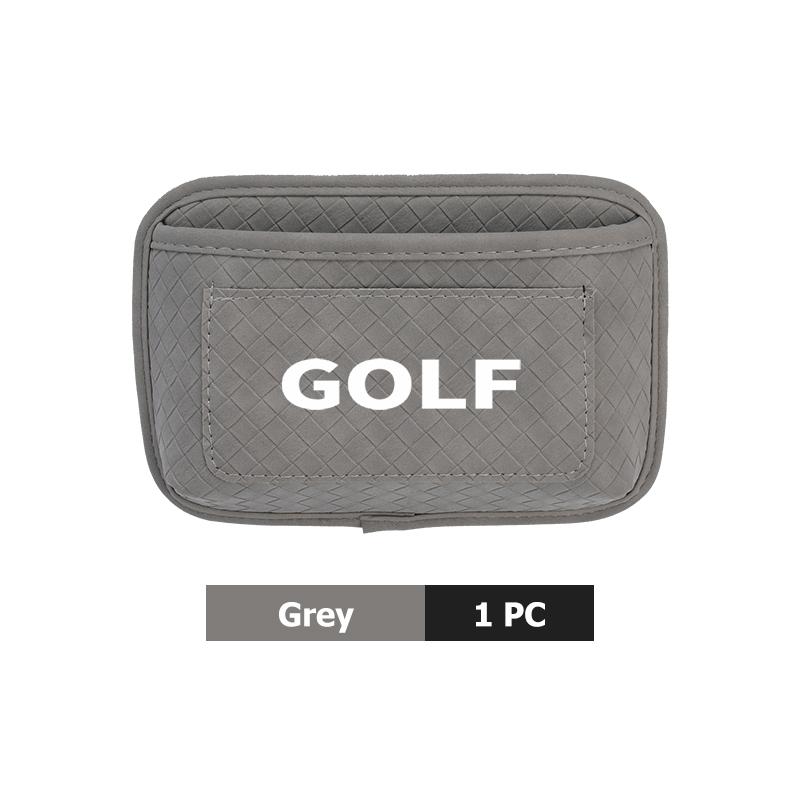 BSP1 Emblems Car Plaid Adhesive Hanging Bag Pocket Phone Glasses Storage Case For Volkswagen VW Tiguan Scirocco Sagitar Magotan 4 5 6 zk2