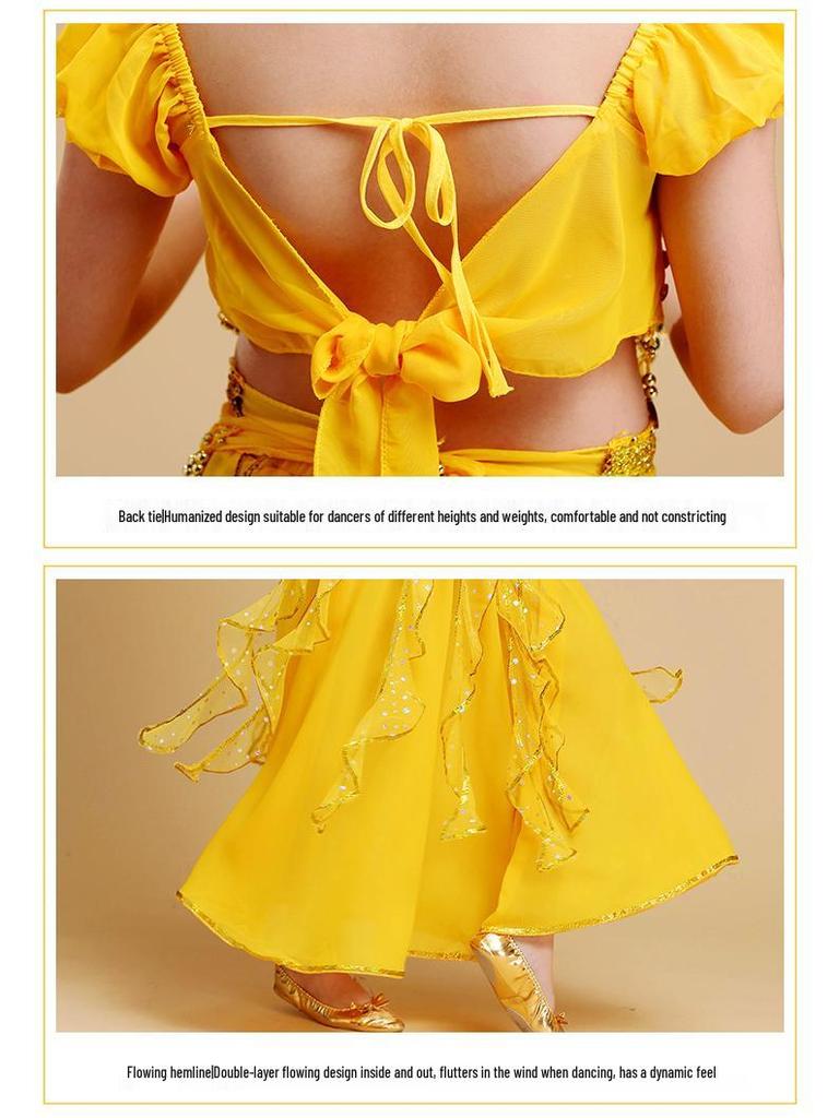 Y Six-one Girls' National Belly Dance Costume Set