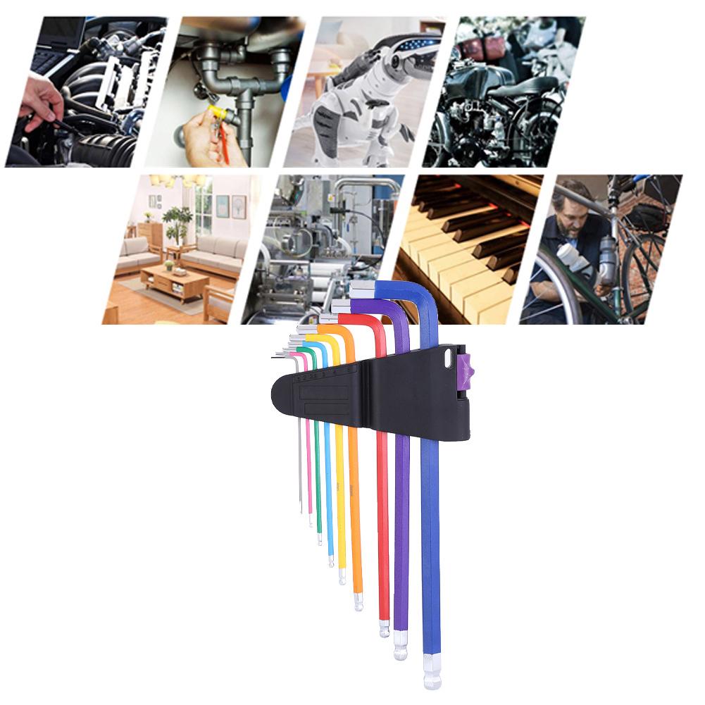 9PCs Hex Socket Wrench Ball Pattern Home Repair Hand Tool for Furniture  Machinery  Musical