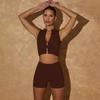 Autumn & Winter Women's Quick-Dry Yoga Set - Bra, Vest & Shorts