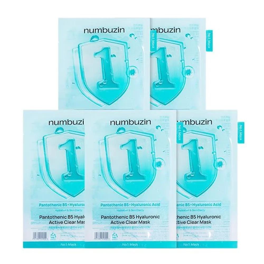 

NUMBUZIN_No. 1 Hyaluronic Pantothenic Acid Clear Soothing Gauze Pack 5 Sheets