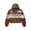 2026 Trendy Unisex Oversized Hoodie With Retro Letter Print Loose Fit Cotton Blend Sweatshirt