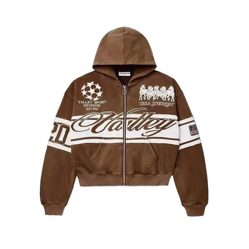 2026 Trendy Unisex Oversized Hoodie With Retro Letter Print Loose Fit Cotton Blend Sweatshirt