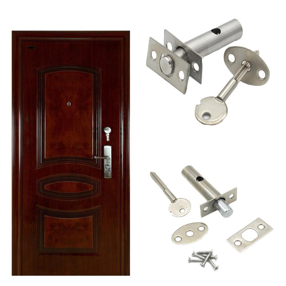 Core Hardware Pipe Tube Security Door Well Locks For Fireproof Escape Mortise Aisle Lock 1set NEW Steel Invisible Lock