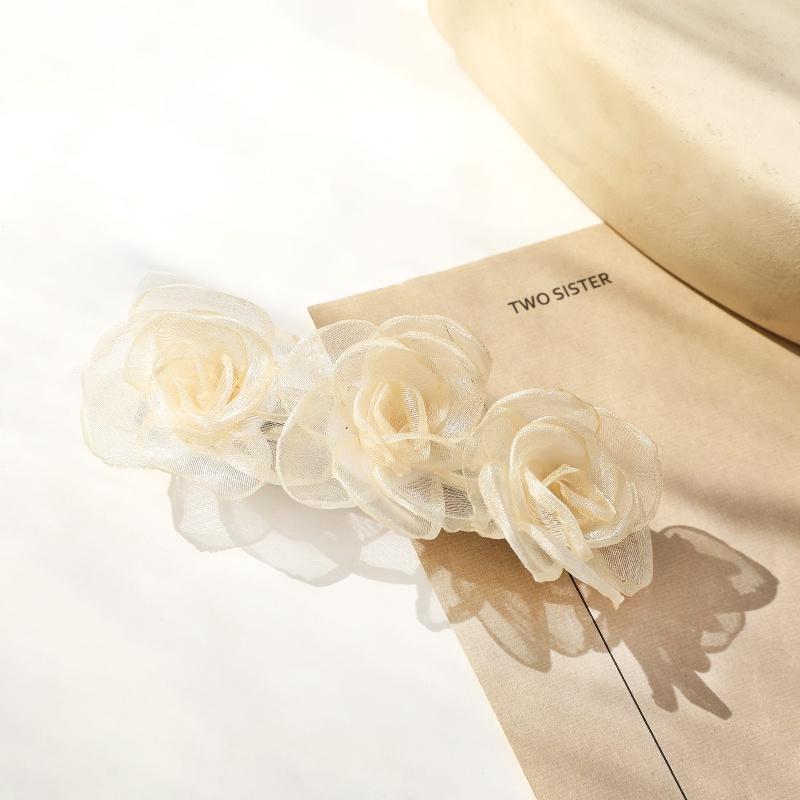 

Retro Camellia Style Hairpin Girls Side Bangs Broken Hair Hair Clip French Elegant Temperament Fashion Hair Accessories