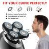 5-in-1 Waterproof Intelligent Razor 1PCS Men's Shaving Bald Head 7-Blade Electric Razor Multi-Functional Barber Set