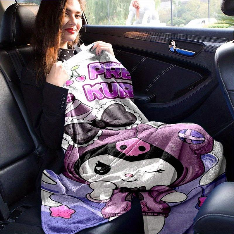 1pc. Cute Kuromi Design Blanket - Perfect for Home, Office, Outdoor Use & G