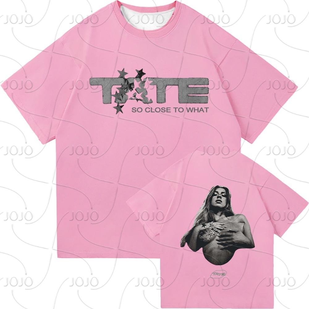Tate McRae Tak blízko k čemu Tričko 2025 Koncert Pánské/dámské Oblečení Retro Harajuku Vysoce kvalitní Oblečení Trička Dárky ke dni