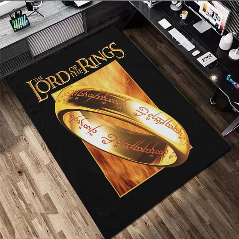 The Lord Of The Rings Carpet Office Decorative Carpet For Living Room Bedroom Door Mat Floor Rug Computer Chair Area Rug