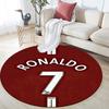 Cristiano Ronaldo bedruckter runder Teppich, rutschfester waschbarer runder Teppich für Wohnzimmer, Schlafzimmer, Spielzimmer, Sportfan-Dekoration, Feiertags-Geburtstagsgeschenk