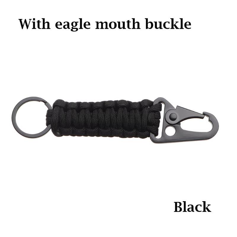 10pcs Paracord Keychain Military Braided Core Rope Carabiner Bottle Opener Outdoor Emergency Knot Survival Tools for Camping 4