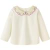 Minibala Girls' Floral Collar Sweatshirt
