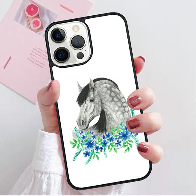 Horse Pony Pattern Phone Case Cover For iPhone 17 Air 15 16 Pro Max 14 13 12 11 Pro Max Plus Shell