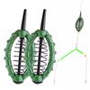 2pcs Carp Fishing Feeder Fishing Baits Cages Hook Rig Set Inline Method Feeder Tackle Bait Cage Fishing Tools