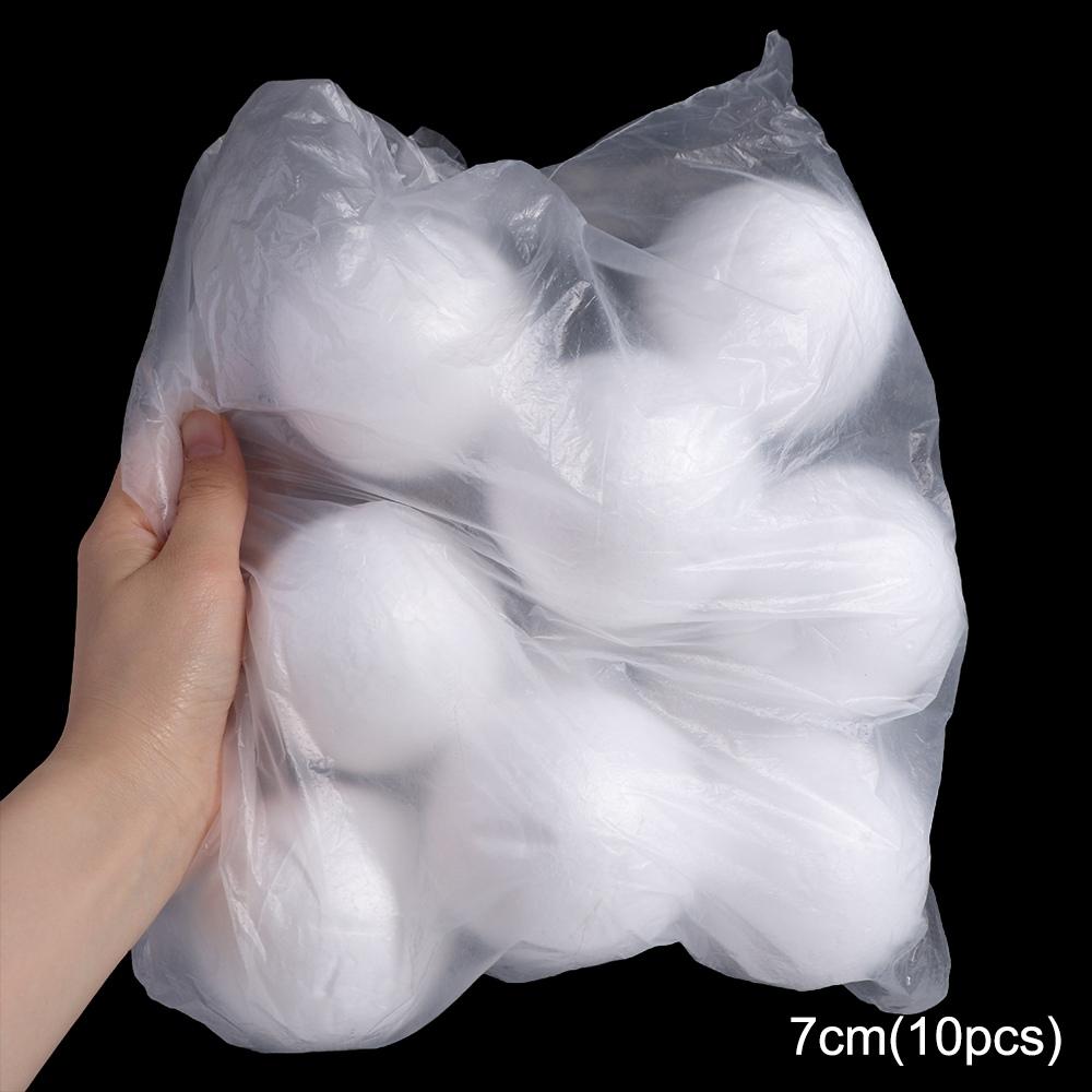 DIY Supplies Mini Foam Balls Polystyrene Round Christmas Balls White Christmas Ornaments Modelling