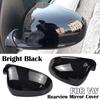 2x Mirror Cover MK5 Car Side Door Rearview Side Mirror Cover Cap For VW GOLF 5 MK5 GTI Jetta Passat B5.5 B6 EOS Sharan Superb