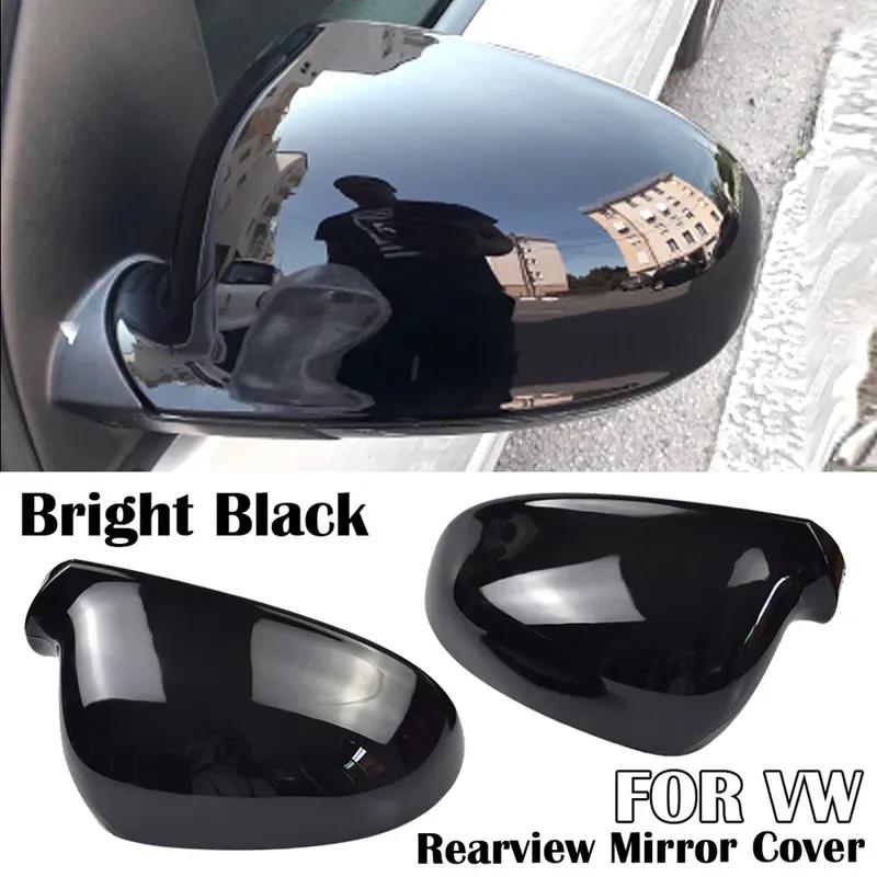 2x Mirror Cover MK5 Car Side Door Rearview Side Mirror Cover Cap For VW GOLF 5 MK5 GTI Jetta Passat B5.5 B6 EOS Sharan Superb