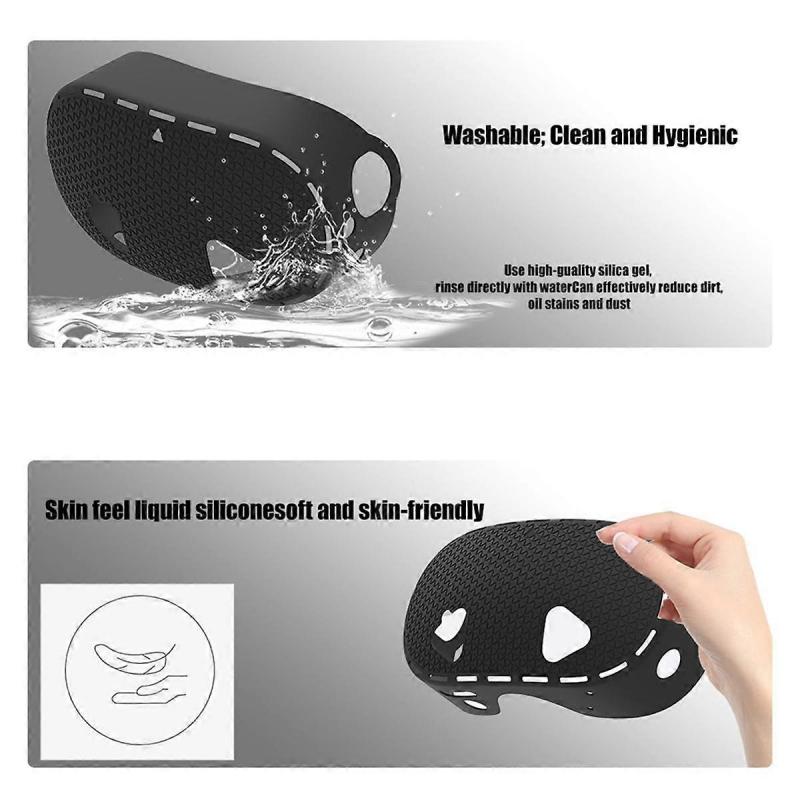 9-in-1 for Quest 3S Protective Case Controller Grip Face Cover Hand Strap Lens Cover,Rocker Cap VR Accessories White