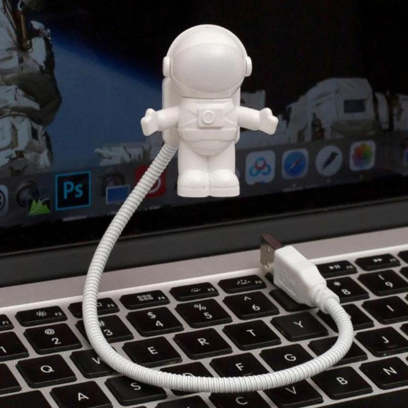 Astronaut Led Lamp Lights Flexible USB Night Light Eye Protection Room Desk Lamp for Adjustable Laptop PC Notebook Reading Light